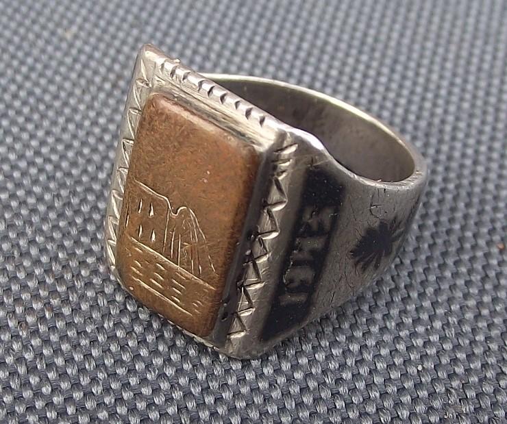 WW2 British North Africa Finger Ring.