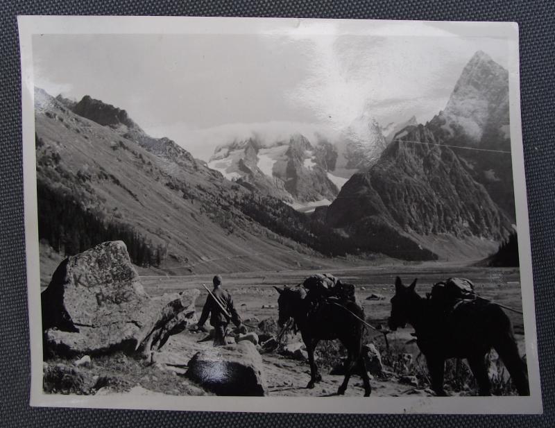 Wehrmacht Photo , Gebirgsjager Supplies.