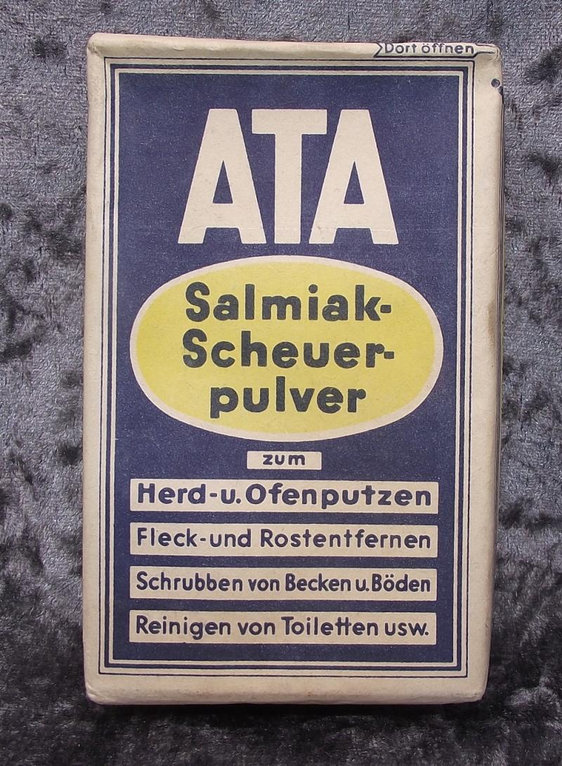 German Personal Items.  ATA Washing Powder.
