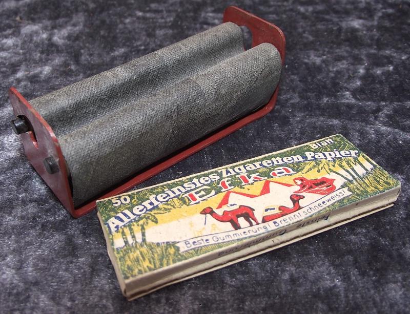 German Personal Items. Cigaretter Roller and Rolling Papers.