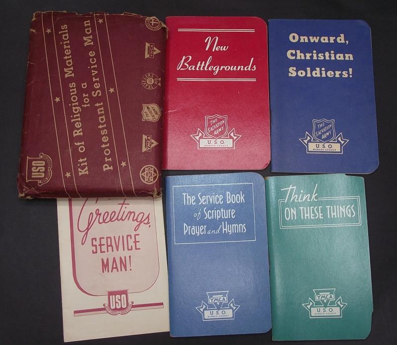 WW2 US Army USO Protestant Service Pack.