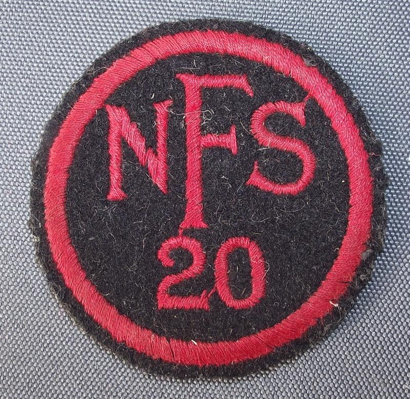 South Wales WW2 NFS Breast Badge,  NFS-20/ Llanishen.