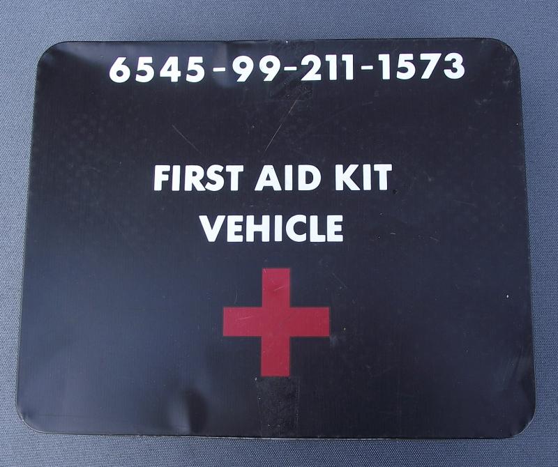 Complete British Vehicle First Aid Kit.