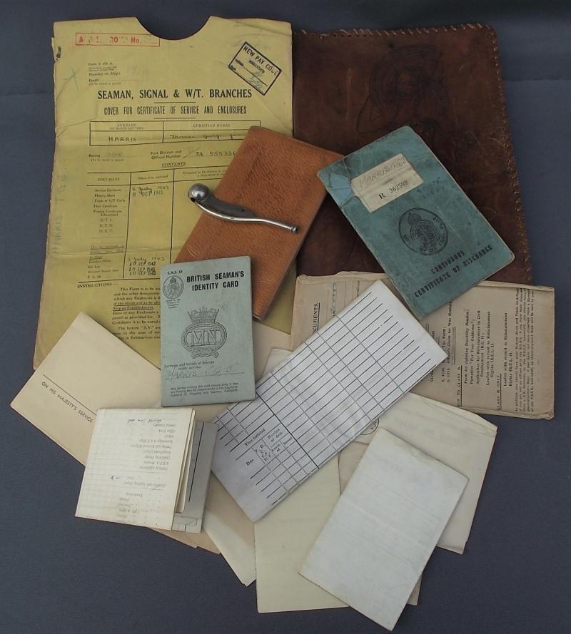 Royal Navy and Merchant Navy Document Grouping, 1943-1950, Newport.