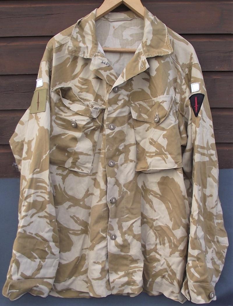 Royal Marines Desert DPM Jacket. Badged and Named.