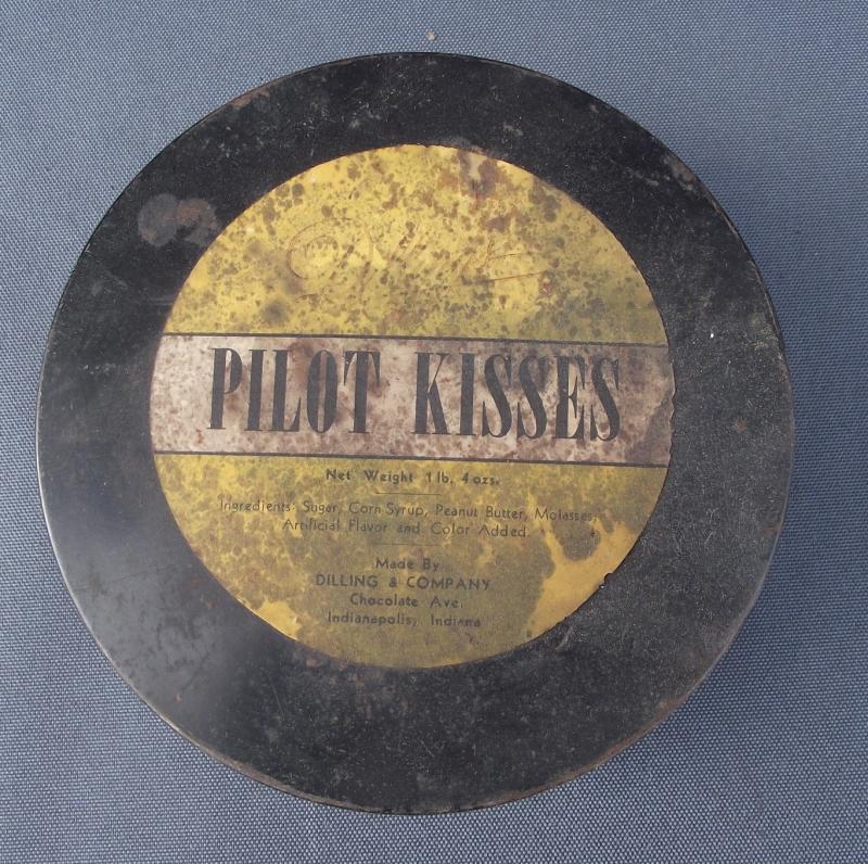 WW2 American Chocolate Cake Tin. Pilot Kisses.