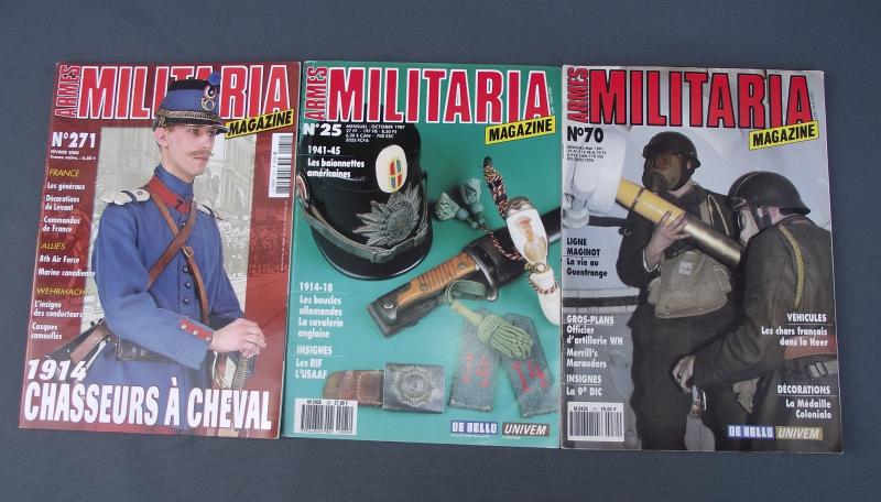 Armes Militaria Magazine X3. Numbers 25/70/271.