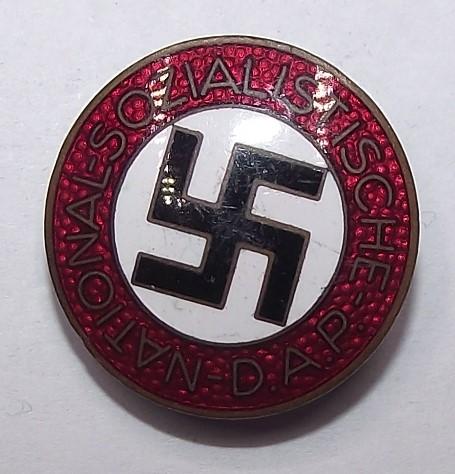 NSDAP Membership Badge. M1/72. Fritz Zimmermann.