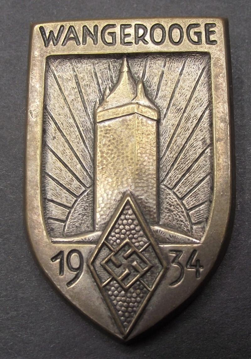 Hitler Youth Tinne/ Event Badge. Wangerooge 1934.