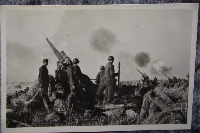 Wehrmacht Photo Post Card. Heer Artillery.