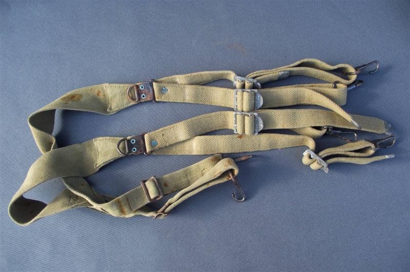 WW2 U.S.Army M-36 Suspenders, Belt. 1942 Date.