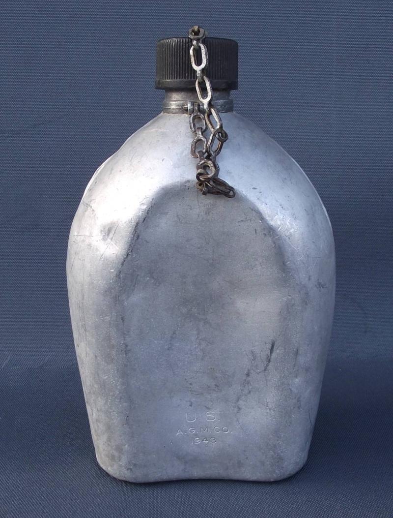 WW2 U.S.Army M-10 Aluminium Canteen. 1943 Dated.