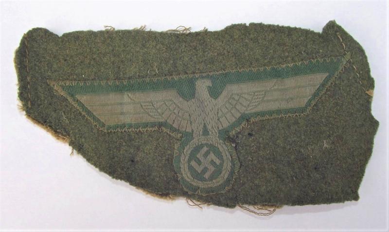 WW2 German Uniform Breast Eagle Cut Off.