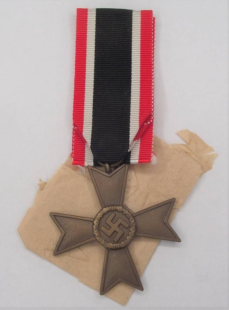 2nd Class War Merit Cross without Swords and Tissue Wrap.