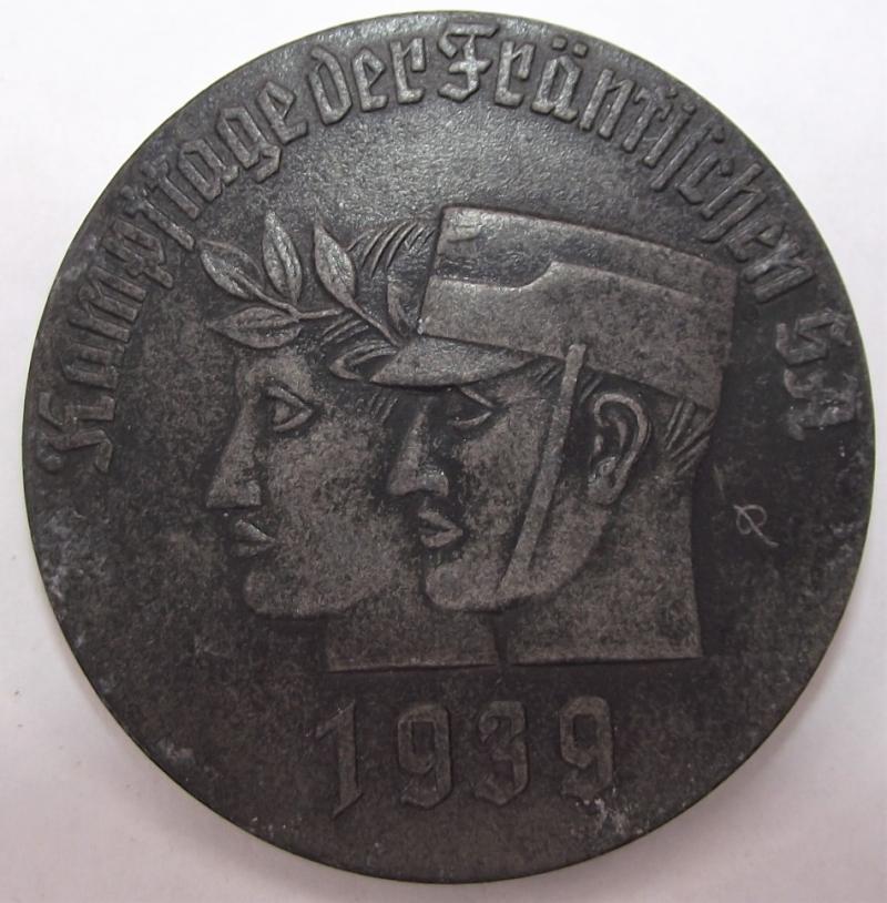 SA Event Badge/ Tinnie. Kampftage Der Frankischen SA, 1939.