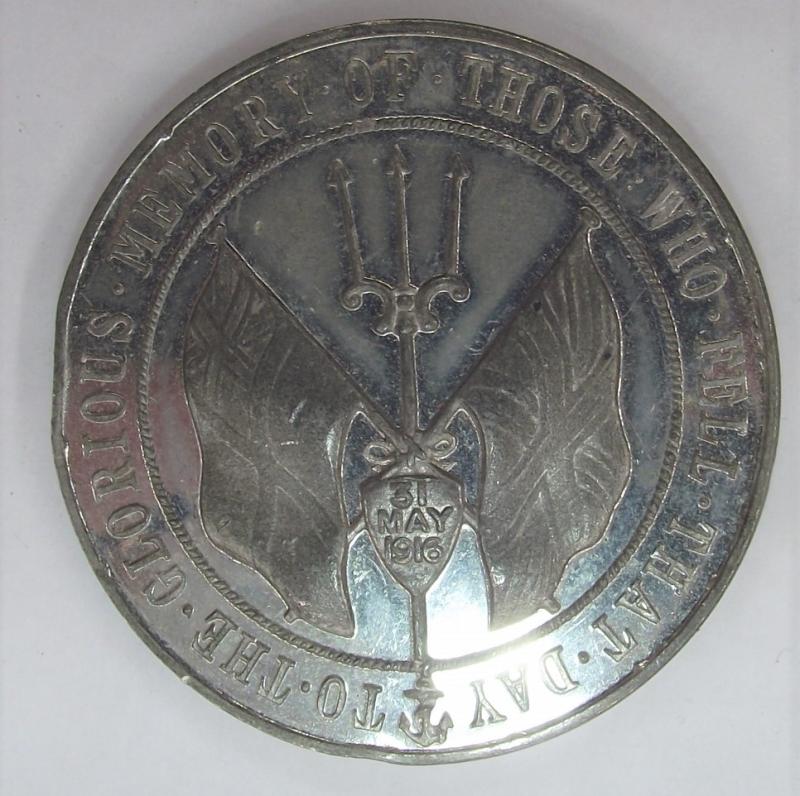 British 1916 Jutland Battle ''Those Who Fell'' Memorial Token.