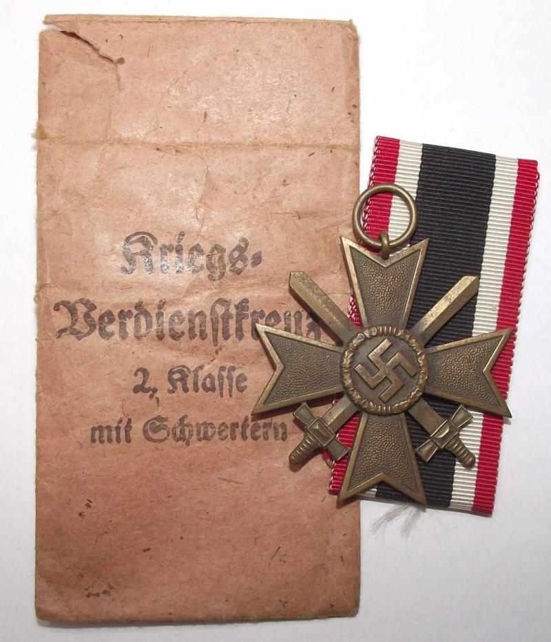 War Merit Cross without Swords and Paper Packet of Issue. Barth.