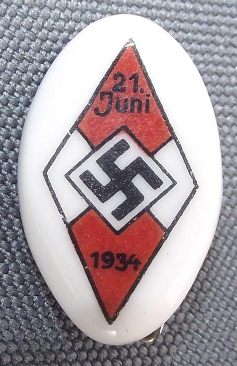 HJ National Youth Sports Competition Badge. 1934.