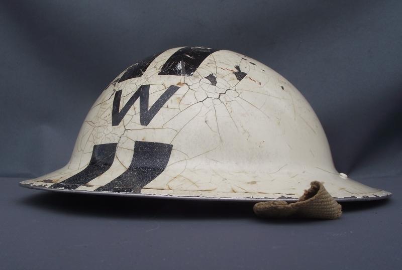 WW2 British Chief Wardens Homefront Steel Helmet. 1939.