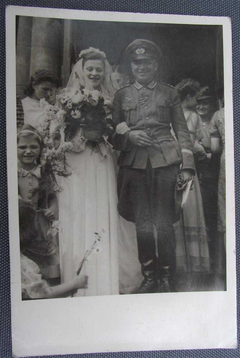 Wehrmacht Photo Post Card. Heer Wedding.