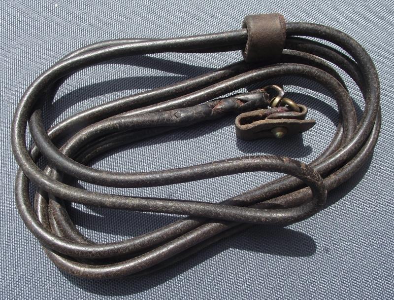 Rare Luger Leather Pistol Lanyard.