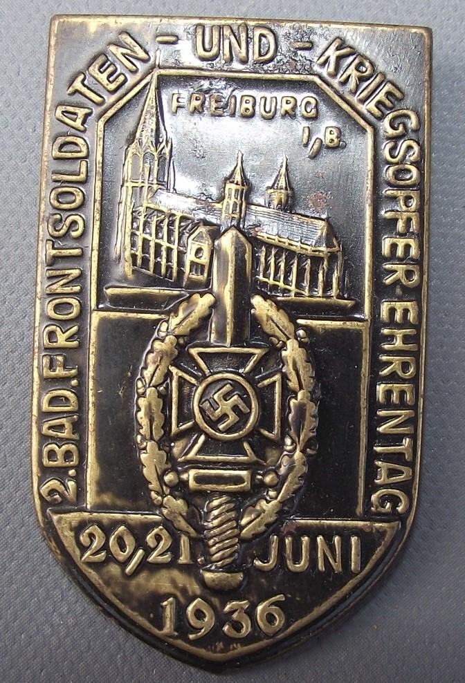 NSKVO Tinne/ Event Badge, Freiburg 1936.