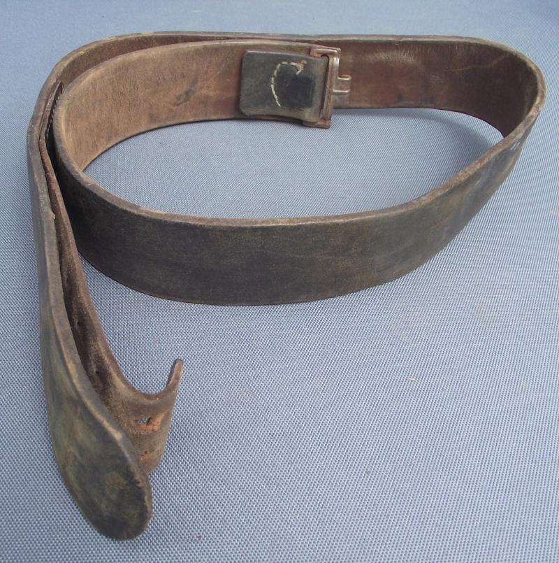 Named WW2 German Military Leather Belt.