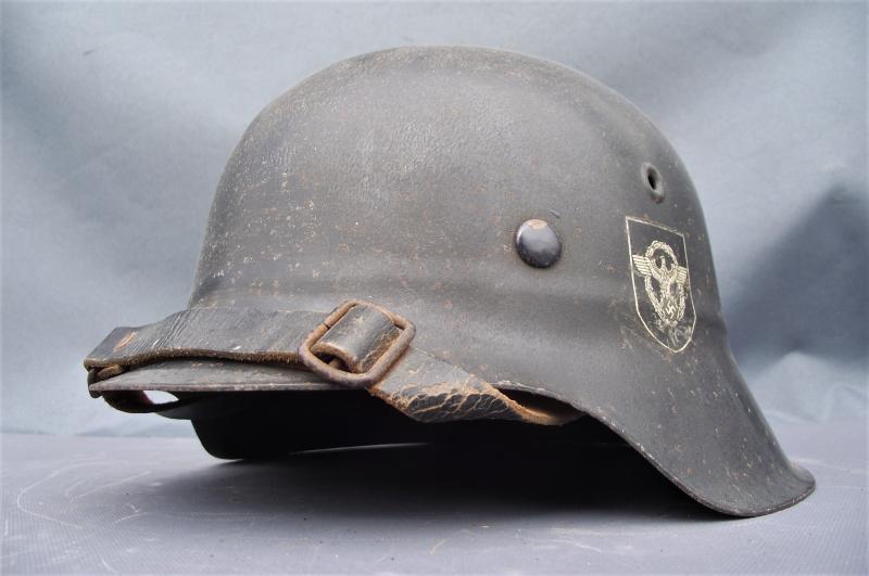 Beaded M42 Luftschutz Helmet.