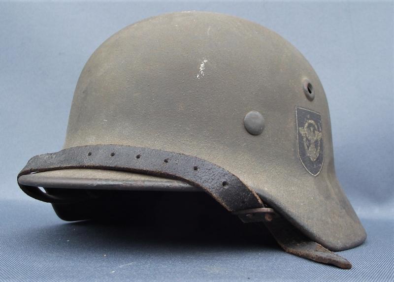 M40 Double Decal Police Helmet. Q64.