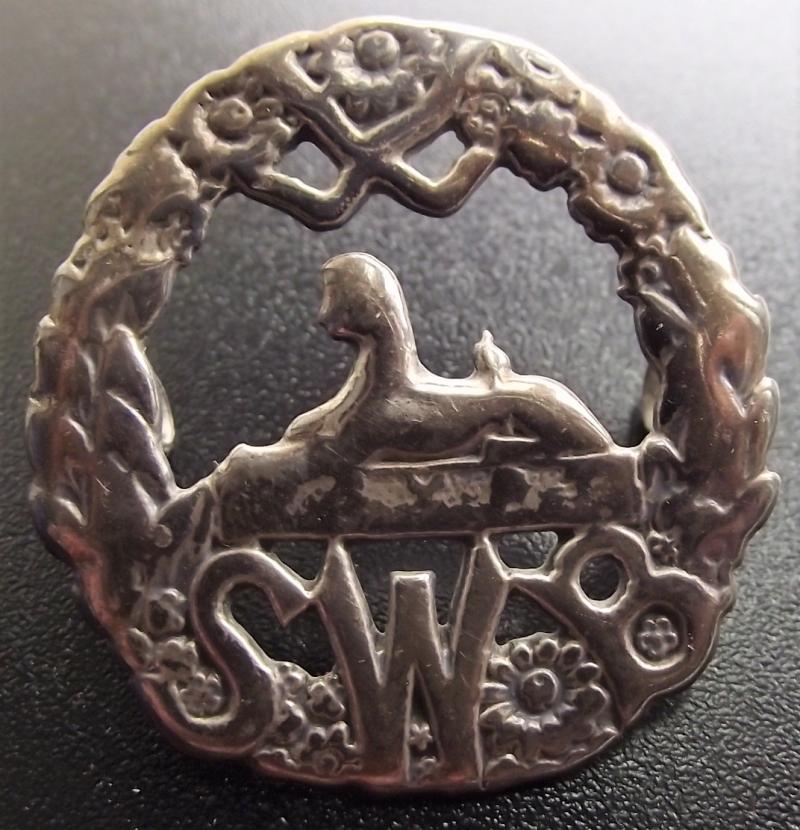 SWB Silver Officers Cap Badge.