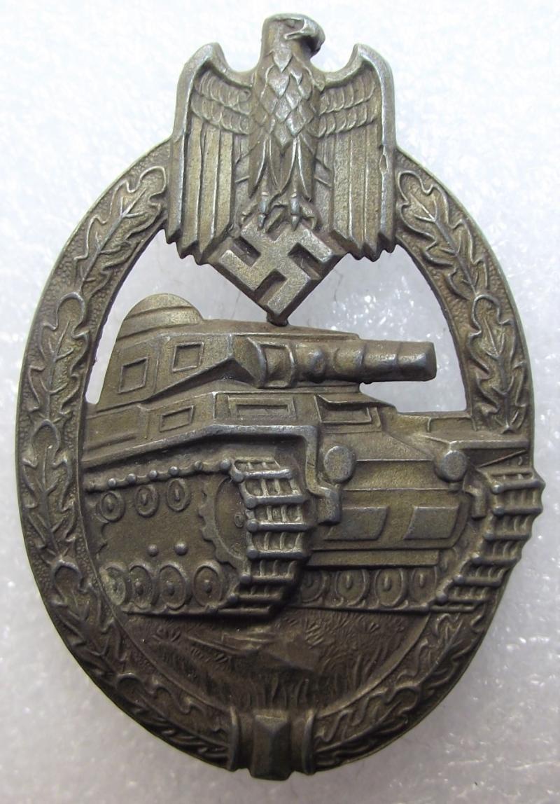 Panzer Assault Badge, Bronze, Hermann Aurich, ''DH''.