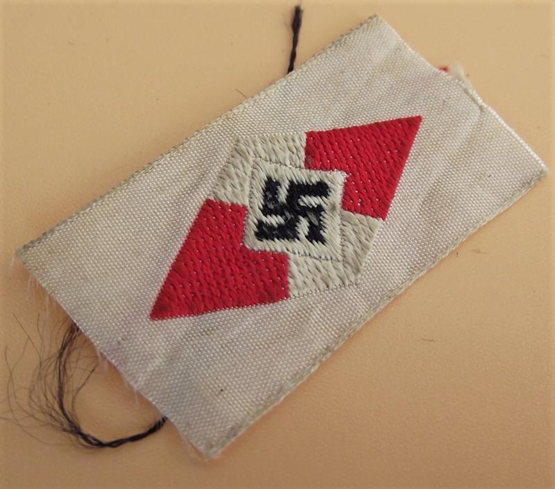 Hitler Youth Members Cloth Cap Badge.