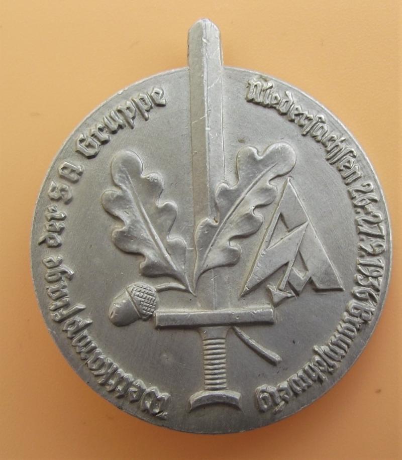 SA Tinne/ Event Badge. Wettkampftage Niedersachen,1936.