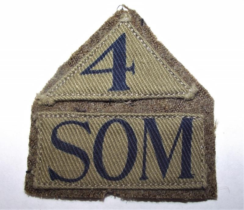 Home Guard Printed Patches. Somerset 4.