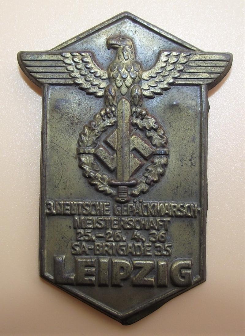 SA Event Badge/Tinnie. SA Brigade 35, Leipzig.