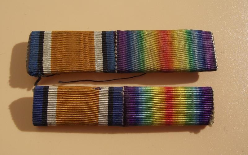 2 X WW1 Ribbon Bars.