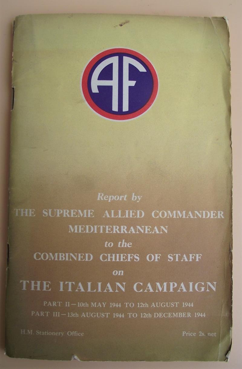 Supreme Allied Commander Mediterranean, The Italian Campaign, Booklet.