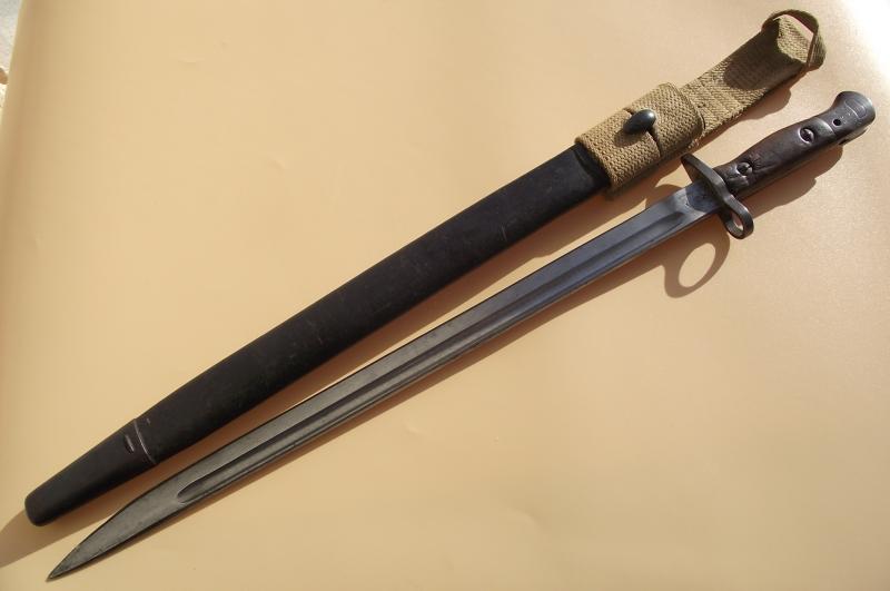 British 1907 Pattern Bayonet. Chapman, 1918. RAOC.