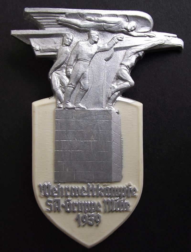 SA Event Badge/Tinnie. Wehrwettkampfe Gruppe Mitte, 1939.