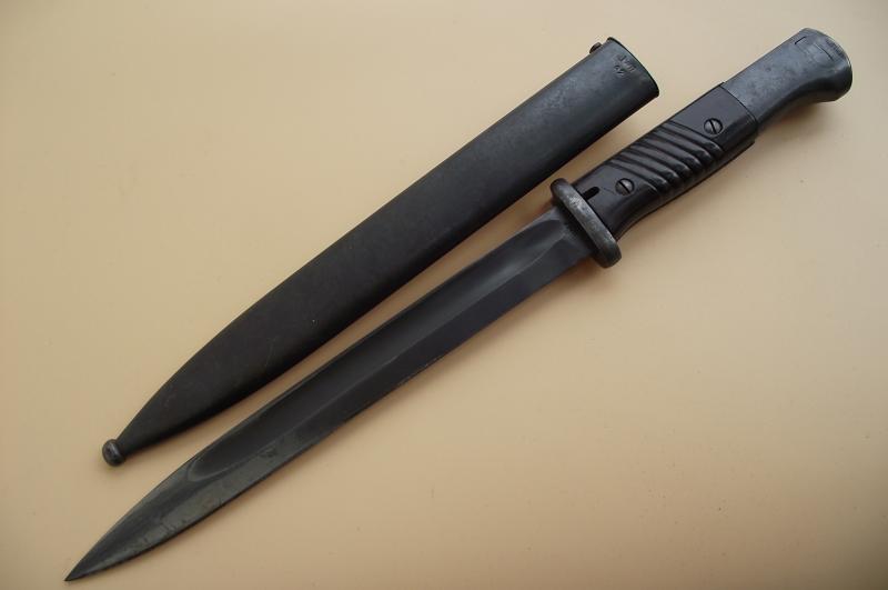 Rare French Made Matching Numbers K98 Bayonet. JWH 42, Chatellerault.