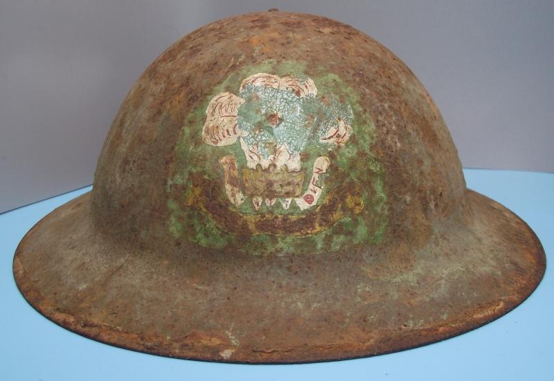 WW1 Welch Regiment Helmet Shell.