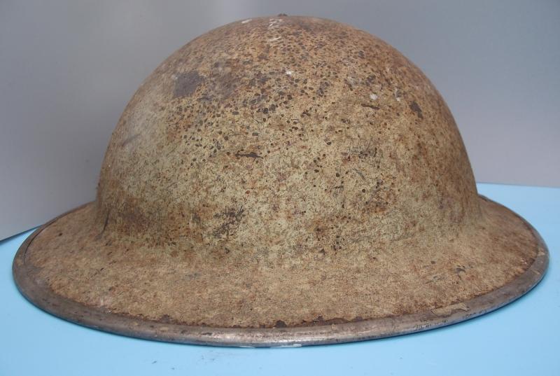 1940 Dated British MKII Desert Sand Camo Helmet. North Africa.