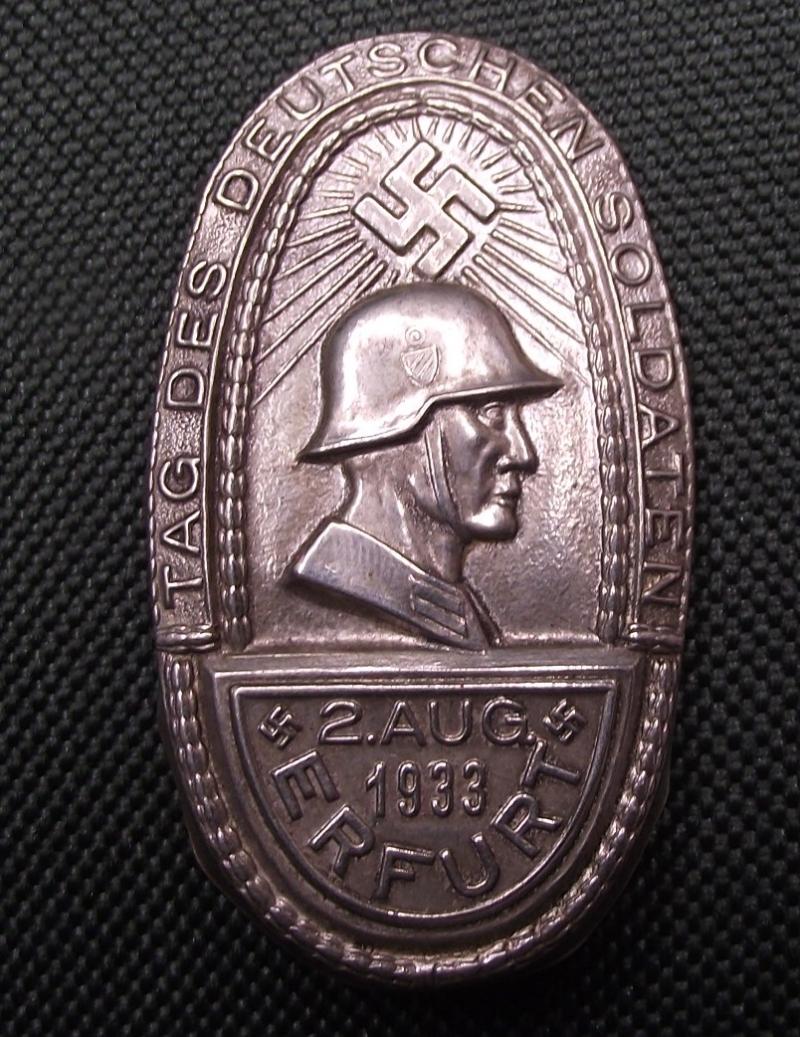 Event Badge/Tinnie. Tag Der Deutschen Soldaten, Erfurt, 1933.