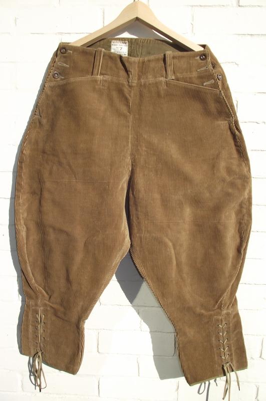 1943 Dated Women's Land Army, Breeches, Corduroy.