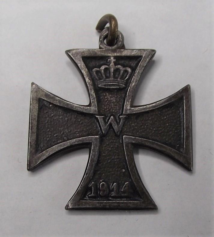 WW1 German Iron Cross Pendant.