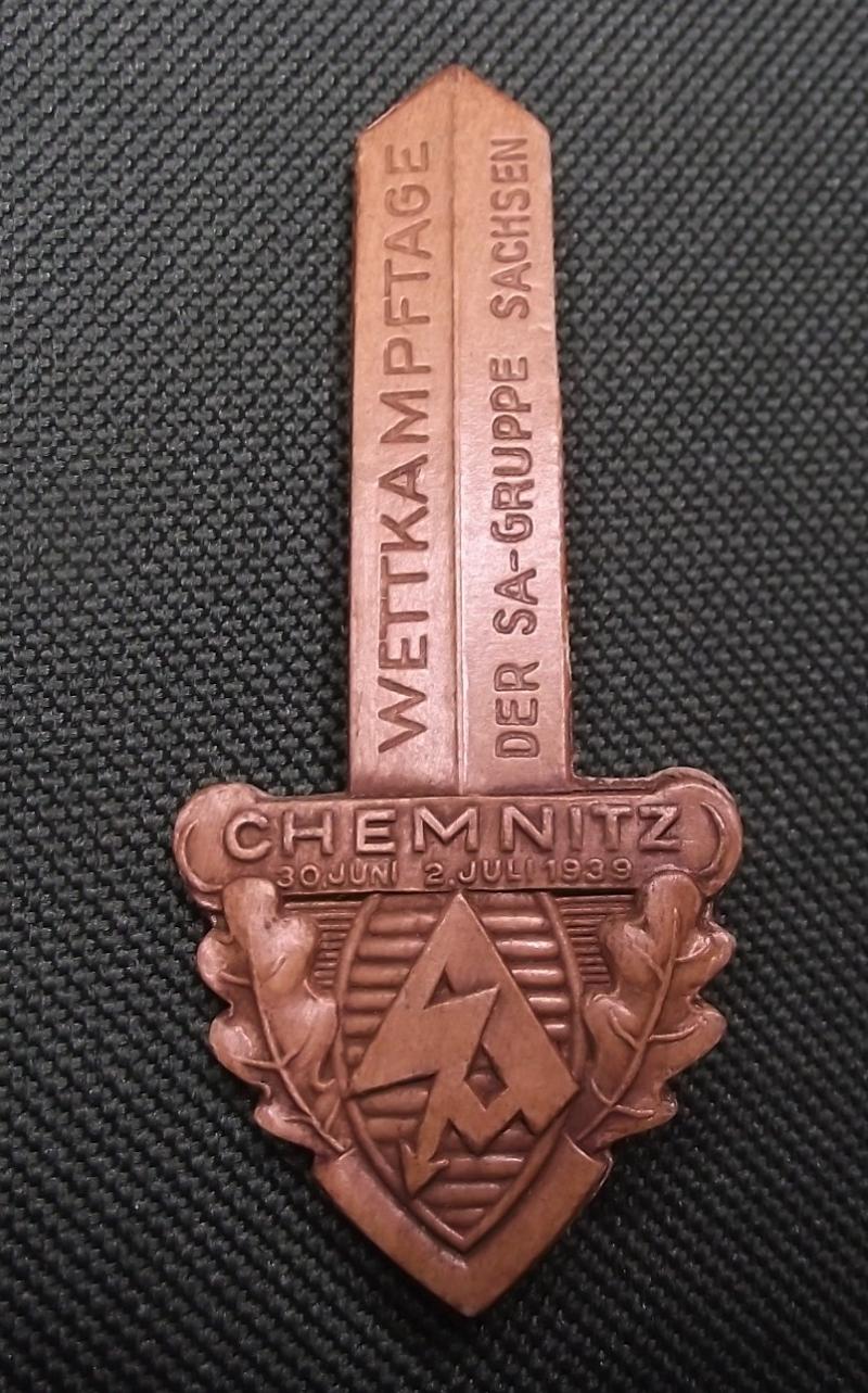 Crow Valley Militaria SA Event Badge Tinnie Gruppe Sachsen Chemnitz 