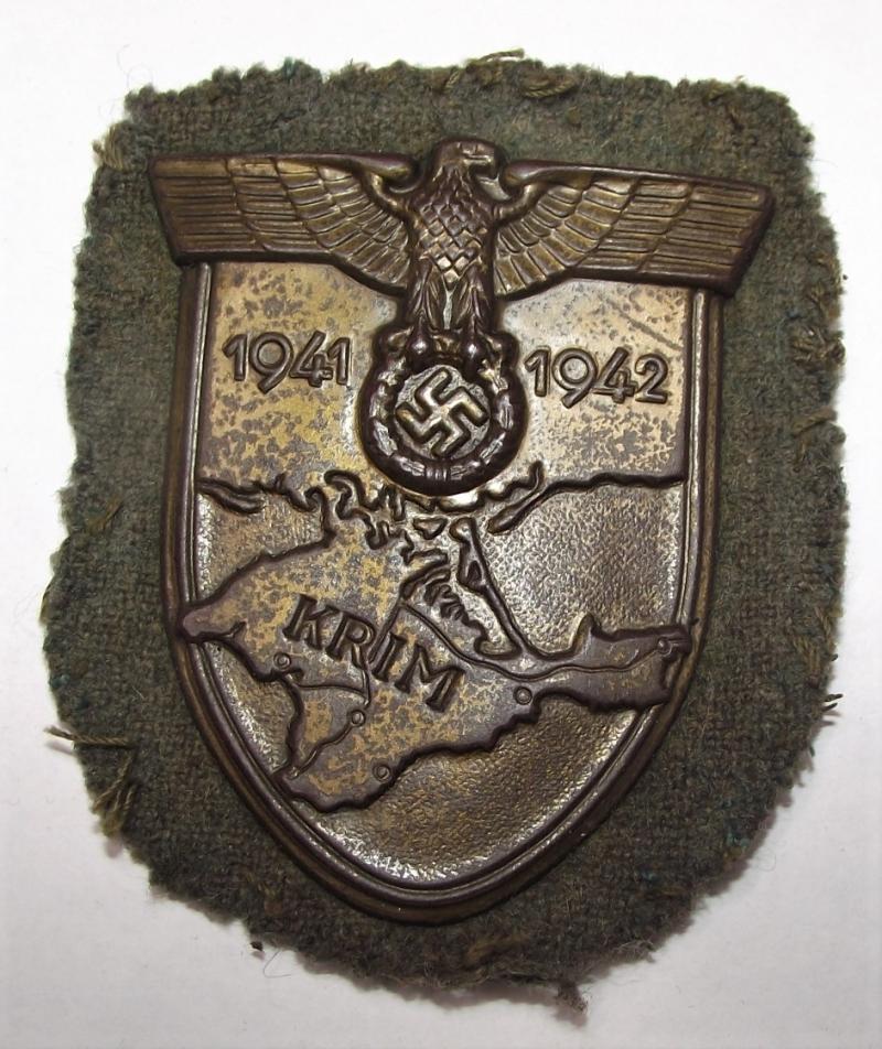 WW2 German Krim Campaign Shield. Army.