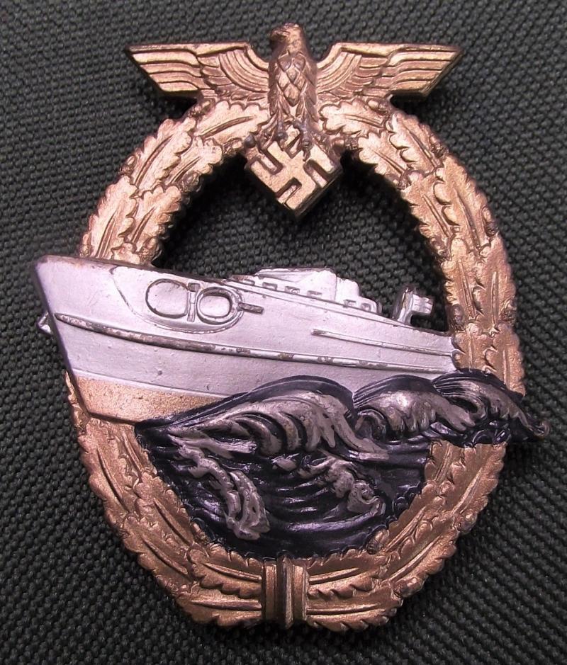 Mint Second Pattern S-Boat Badge. Adolf Scholze.