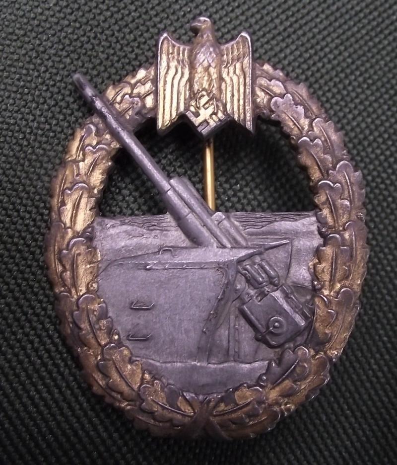 Marine Artillery War Badge. Steinhauer & Luck, Variation 3.