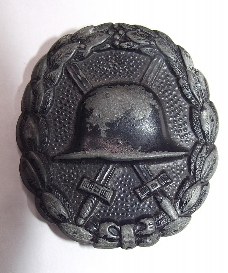 WW1 Imperial Black Wound Badge. Otto Schikle.